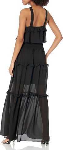 KENDALL + KYLIE Women's Ruffled Halter Maxi in Saudi Arabia
