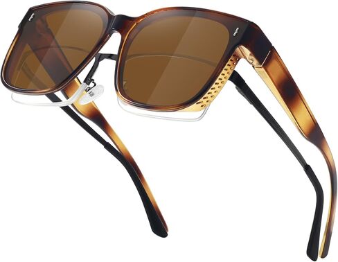 نظارات شمسية كبيرة الحجم من MEETSUN للنساء نظارات شمسية عصرية مستقطبة مربعة للحماية من الأشعة فوق البنفسجية للقيادة in Kuwait