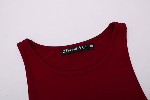 OThread & Co. Women's Basic Crop Tops Stretchy Casual Crew Neck Sleeveless Crop Tank Top in Saudi Arabia
