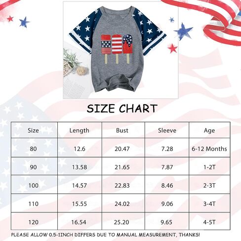 Toddler Baby Boy 4th of July Patriotic Tshirt American Flag Independence Day Tee Kid Summer Short Sleeve Tops in Saudi Arabia