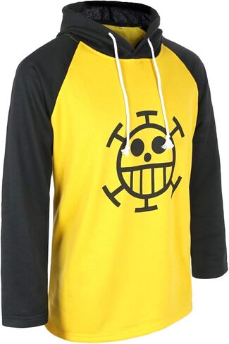 for Trafalgar Law Hooded Long Sleeve for Jolly Roger Costume Cosplay, One Color, X-Large in Kuwait
