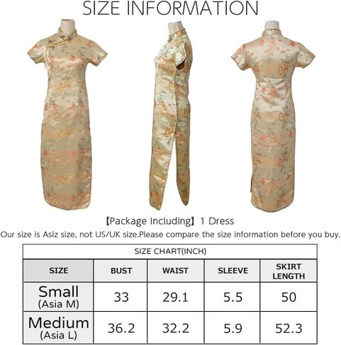 BRIGHT LELE Traditional Chinese Dress Long Skirt Qipao Cheongsam for Halloween Cosplay Party Costumes jys020 in Saudi Arabia