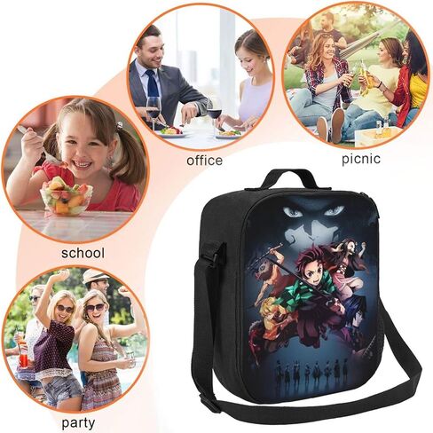 Anime Backpacks Set,Cartoon Laptop Backpacks Teens Backpack Travel Bags Pencil Case Lunch Box (Cute) in Saudi Arabia