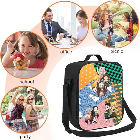 Anime Backpacks Set,Cartoon Laptop Backpacks Teens Backpack Travel Bags Pencil Case Lunch Box (Cute) in Saudi Arabia