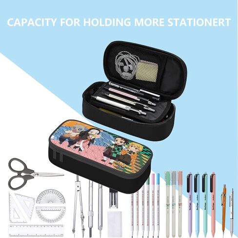 Anime Backpacks Set,Cartoon Laptop Backpacks Teens Backpack Travel Bags Pencil Case Lunch Box (Cute) in Saudi Arabia