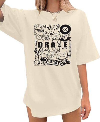 Rapper Shirt Women Hip Hop Concert Tees T Shirt 90s Vintage Style Tee Casual Rap Music Lovers Top Tee in Saudi Arabia