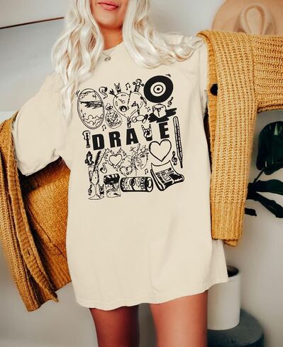 Rapper Shirt Women Hip Hop Concert Tees T Shirt 90s Vintage Style Tee Casual Rap Music Lovers Top Tee in Saudi Arabia