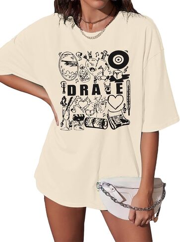 Rapper Shirt Women Hip Hop Concert Tees T Shirt 90s Vintage Style Tee Casual Rap Music Lovers Top Tee in Saudi Arabia