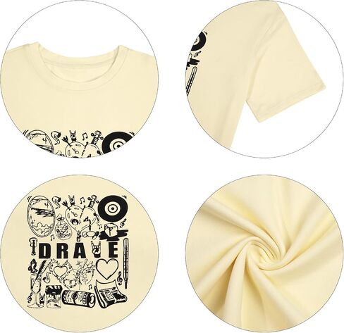 Rapper Shirt Women Hip Hop Concert Tees T Shirt 90s Vintage Style Tee Casual Rap Music Lovers Top Tee in Saudi Arabia