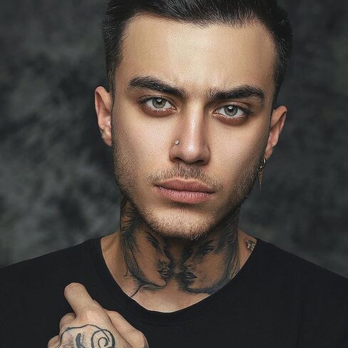 THUNARAZ الفولاذ المقاوم للصدأ ترصيع الأنف خواتم هوب للنساء الرجال 18G 22G الفرس الحاجز خواتم ثقب المجوهرات in Kuwait