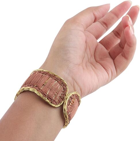 Kalakriti Cuff Bracelet Antique | Brass Copper Metal, 2.5 Inch Length | Handcrafted Elegance| brass bracelets for women|womens hammered brass cuff bracelet| 1pc in Kuwait