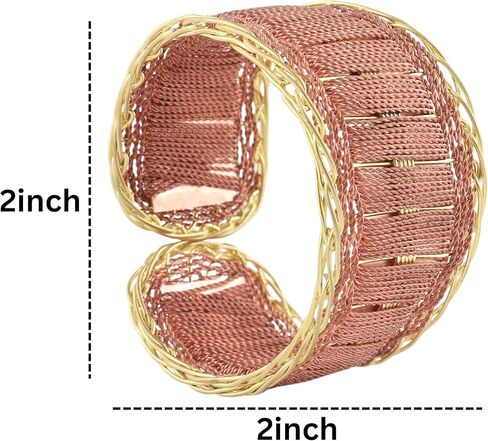 Kalakriti Cuff Bracelet Antique | Brass Copper Metal, 2.5 Inch Length | Handcrafted Elegance| brass bracelets for women|womens hammered brass cuff bracelet| 1pc in Kuwait