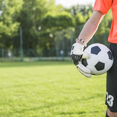 Jeka كرة القدم كرة القدم الخرز سحر سوار للرجال النساء 10mm الأحجار الكريمة الطبيعية مجوهرات رياضية هدية قابلة للتعديل in Kuwait