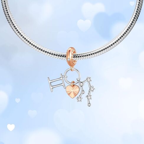 دلاية على شكل قلب من الفضة الاسترليني عيار 925 بتصميم شمس ونجوم وقمر وفيل وعباد الشمس من جوينيفا، مناسبة كهدية للنساء والفتيات in Kuwait