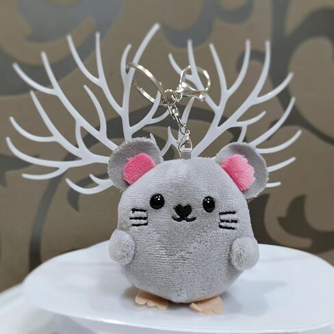 HICIVI Mouse Keychain Kawaii Mouse Stuffed Animal Keychain Women Kids Backpack Pendants Cute Mouse Keychain Plush 9cm in Saudi Arabia