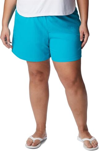Columbia Womens Tamiami Pull-on Hiking Shorts, Ocean Teal, Medium/4 Inseam US in Kuwait