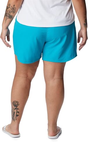 Columbia Womens Tamiami Pull-on Hiking Shorts, Ocean Teal, Medium/4 Inseam US in Kuwait