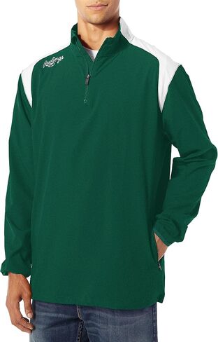 Rawlings Mens Adult Quarter Zip Long Sleeve Jacket in Saudi Arabia