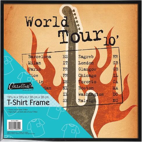 MCS 12.5x12.5 Inch Tee Shirt Display Frame, Black (40951) in Saudi Arabia