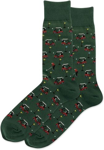 Hot Sox Golf Carts Socks, Hunter, 1 Pair, Men Shoe 6-12.5 in Saudi Arabia