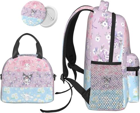 Cute cartoon Backpack Set kids backpack Casual Backpack Set Cute Backpack Cartoon travel lunch bag Cute badge in Saudi Arabia