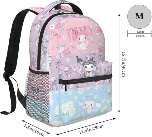 Cute cartoon Backpack Set kids backpack Casual Backpack Set Cute Backpack Cartoon travel lunch bag Cute badge in Saudi Arabia