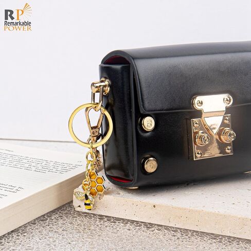 RP قوة ملحوظة، 2 حزمة من سلسلة مفاتيح على شكل نحلة من حجر الراين وحلقة مفاتيح على شكل نحلة لإكسسوارات الحقيبة in Kuwait