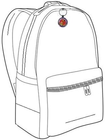 Ata-Boy Scooby Doo Scooby Snack 1.5" Fob Keychain for Keys, Backpack Pulls and More in Kuwait