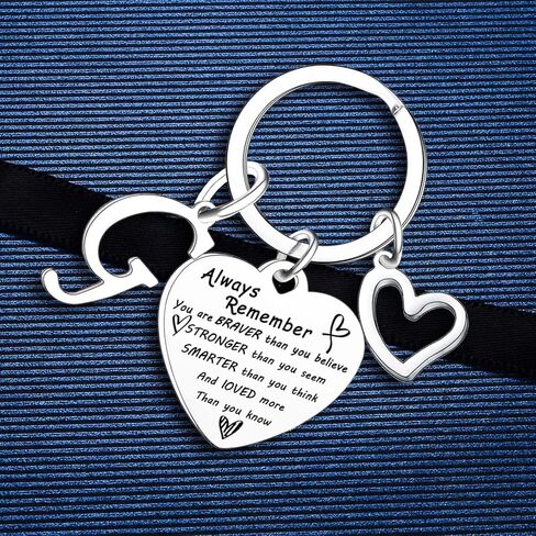 سلسلة مفاتيح ملهمة من MADHAHEFU للرجال والنساء والابنة والحروف الأبجدية الأولية سلاسل المفاتيح هدايا عيد الميلاد in Kuwait