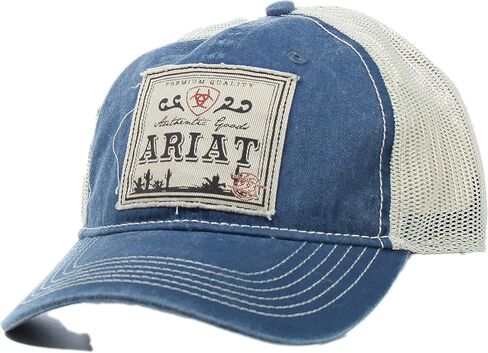 ARIAT Men's Authentic Logo Cap, Denim in Saudi Arabia