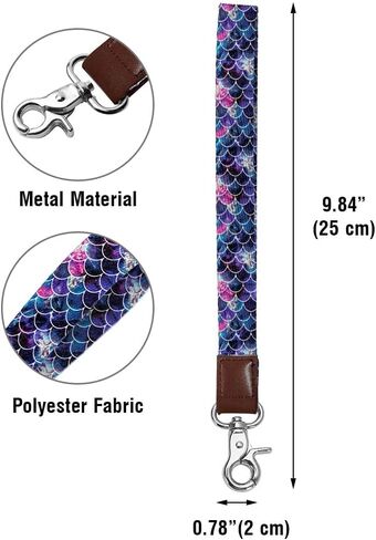 WIRESTER Unisex Cool Wrist Lanyard Replacement Wristlet Strap KeyChain Holder for Keys Wallet Clutch Purse Handbag ID Pouch in Saudi Arabia