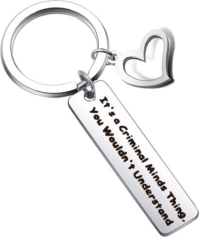 تونغسين سلسلة مفاتيح بتصميم مستوحى من العقول الجنائية للنساء والرجال لمحبي العقول الجنائية بعبارة It's A Criminal Minds Thing You Wouldn't Understand in Kuwait