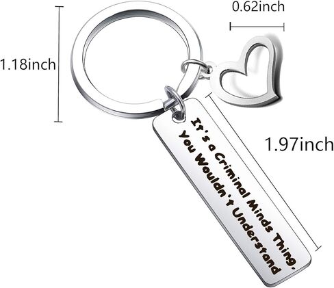 تونغسين سلسلة مفاتيح بتصميم مستوحى من العقول الجنائية للنساء والرجال لمحبي العقول الجنائية بعبارة It's A Criminal Minds Thing You Wouldn't Understand in Kuwait