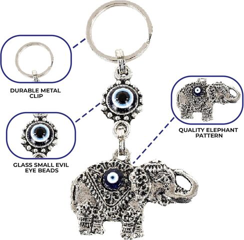 KUZBIL Evil Eye Keychains for Women and Men - Cute Keychains for Car Keys with Self Defense Keychain for Women in Saudi Arabia
