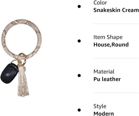 سلسلة المفاتيح سوار السوار الإسورة مفتاح حامل حلقة مفاتيح جلدية شرابة مفتاح سلسلة حلقة رئيسية للنساء الفتيات in Kuwait