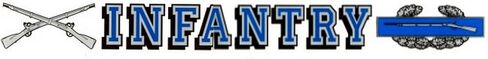 Infantry W/infantry Branch Insignia & Combat Infantry Badge 15"x 1.5" Window Strip Army Outside Decal in Saudi Arabia