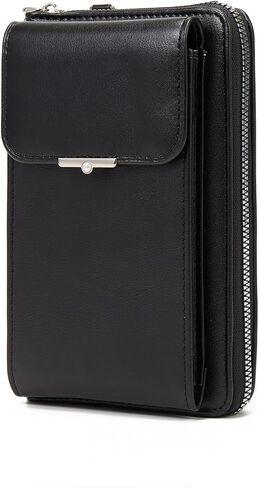 Women Small Crossbody Wallet Cell Phone Purse Mini Leather Bag with Credit Card Slots in Saudi Arabia