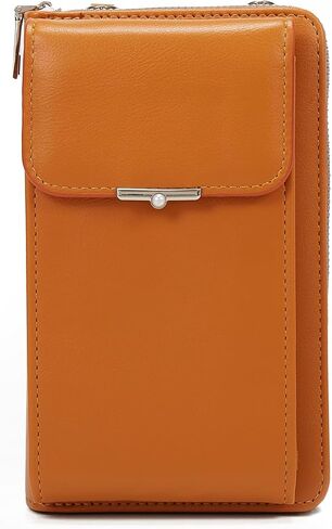 Women Small Crossbody Wallet Cell Phone Purse Mini Leather Bag with Credit Card Slots in Saudi Arabia