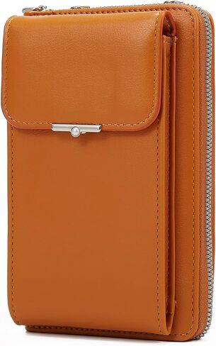Women Small Crossbody Wallet Cell Phone Purse Mini Leather Bag with Credit Card Slots in Saudi Arabia