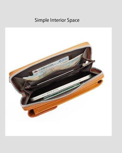 Women Small Crossbody Wallet Cell Phone Purse Mini Leather Bag with Credit Card Slots in Saudi Arabia