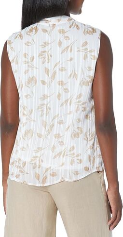 Anne Klein Women's Slvless Tie Nk Blouse in Saudi Arabia
