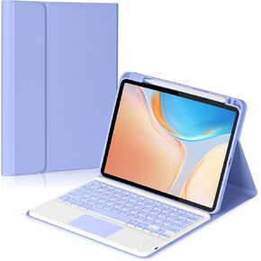 Keyboard Case for iPad Pro 11" M4 2024, Detachable Touchpad BT Keyboard, Magentic Protective Cover with Pencil Holder, Full Protection, Yellow