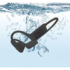 Bone Conduction Headphones Lightweight Open Ear Headphones with Built-in Mic, Bluetooth 5.3，32GB Memory MP3 Player，IP68 Waterproof Headset for Running,Swimming,Driving(Black)