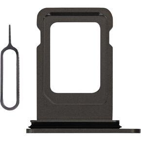 for iPhone 12 Pro Max Black Single SIM Card Slot Replacement for iPhone 12 Pro SIM Card Adapter Part 12Promax with Waterproof Rubber Ring SIM Ejector for A2342 A2410 A2412 A2411
