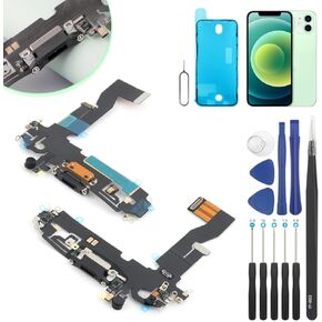 Dock Connector for iPhone 12 Pro Charging Port Replacement for iPhone 12 USB Charger Board Flex Cable Parts with Tools