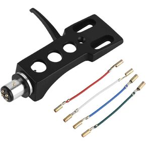 Universal Phono Turntable Headshell with for Wires,LP Turntable Phono Headshell Mount Replacement