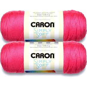 Bulk Buy: Caron Simply Soft Yarn Solids (2-Pack) (Watermelon)