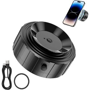 Electric Vacuum Magnetic Suction Phone Mount 360°Rotation Car Cell Phone Holder Double-sided Adsorption for Glass Screen Mirror Smooth Surface, Compatible with iPhone 15/14/13/12 & All Phones