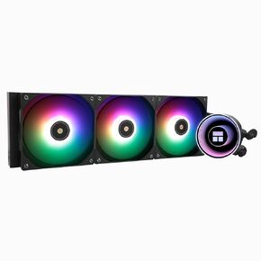 Frozen Notte 360 Black ARGB v2 Water Cooling CPU Cooler, 360 Black CPU Cooler Specifications, 3 PWM Fans,S-FDB V2 Bearings,Suitable for AMD/AM4 AM5,Intel LGA 1700/1150/1151/1200/2011