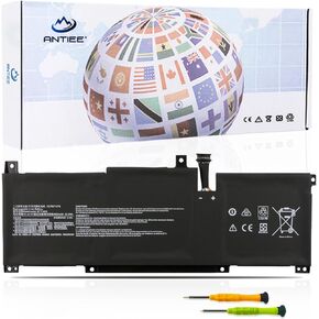 ANTIEE BTY-M49 Laptop Battery for MSI Prestige 14 A10SC A10SC-009 A10RB B10MW-017US MS-14C2 A10RAS A11SCX Summit E14 A11SCS A11SCST Modern 14 B4M MS-14DK B10M B10RASW B10RAS B11SB Series 11.4V 52.4Wh